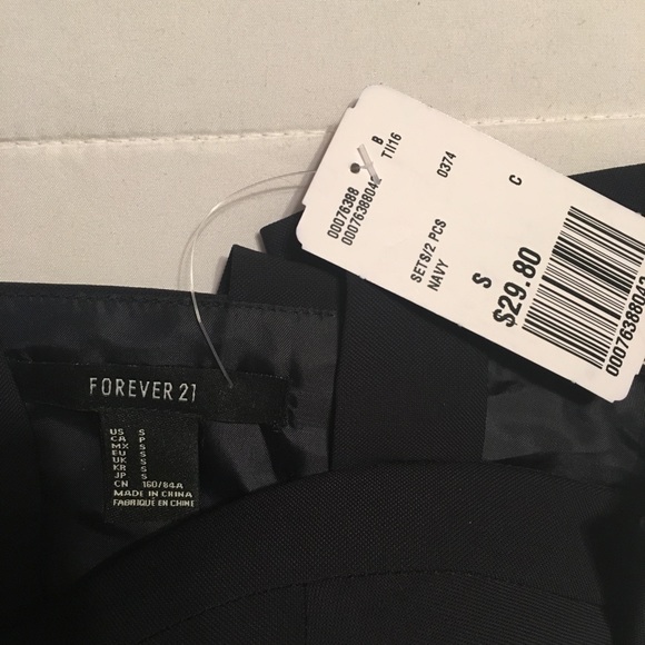 Navy blue bralette top. - Picture 5 of 6